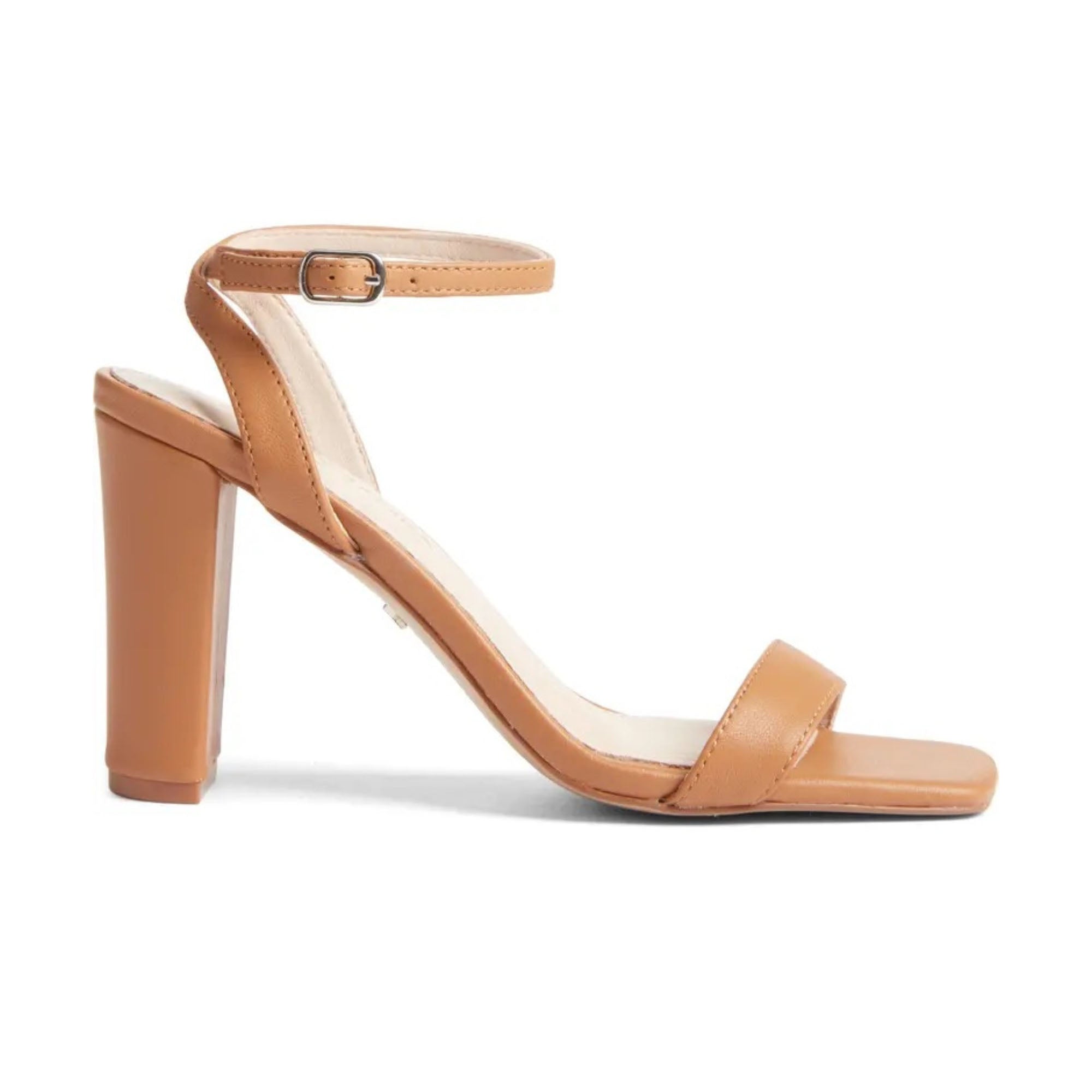 Tan fashion high heel sandals