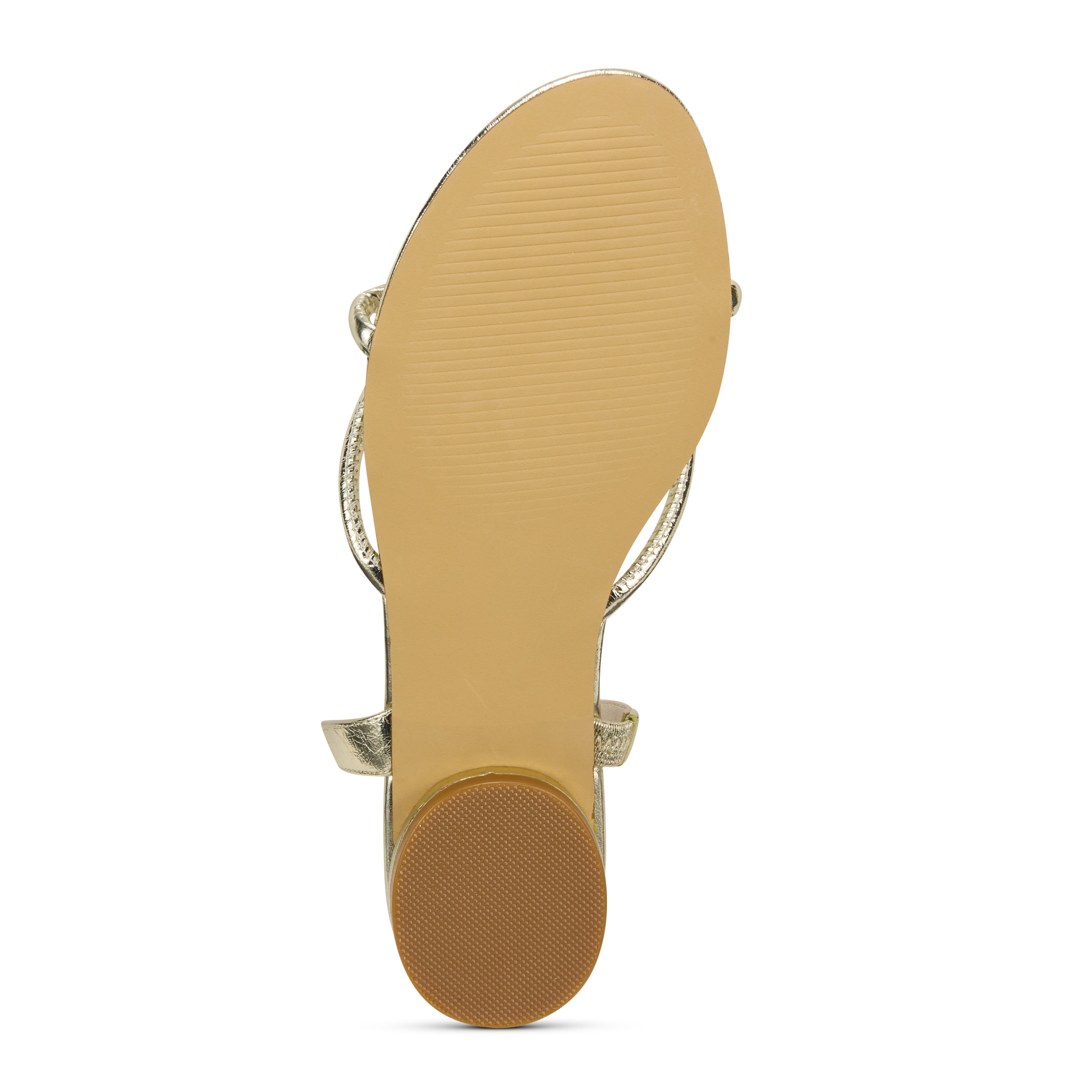 Alison Slingback Sandal in Gold Leather