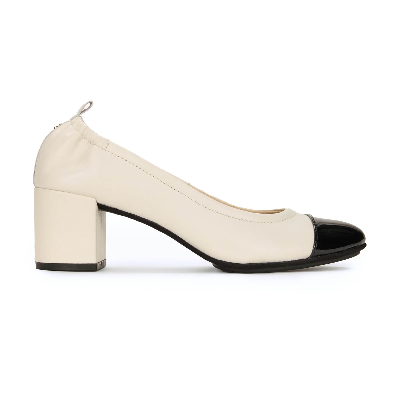 Yosi Samra Heidi Classic Pump in Bone Leather White 11