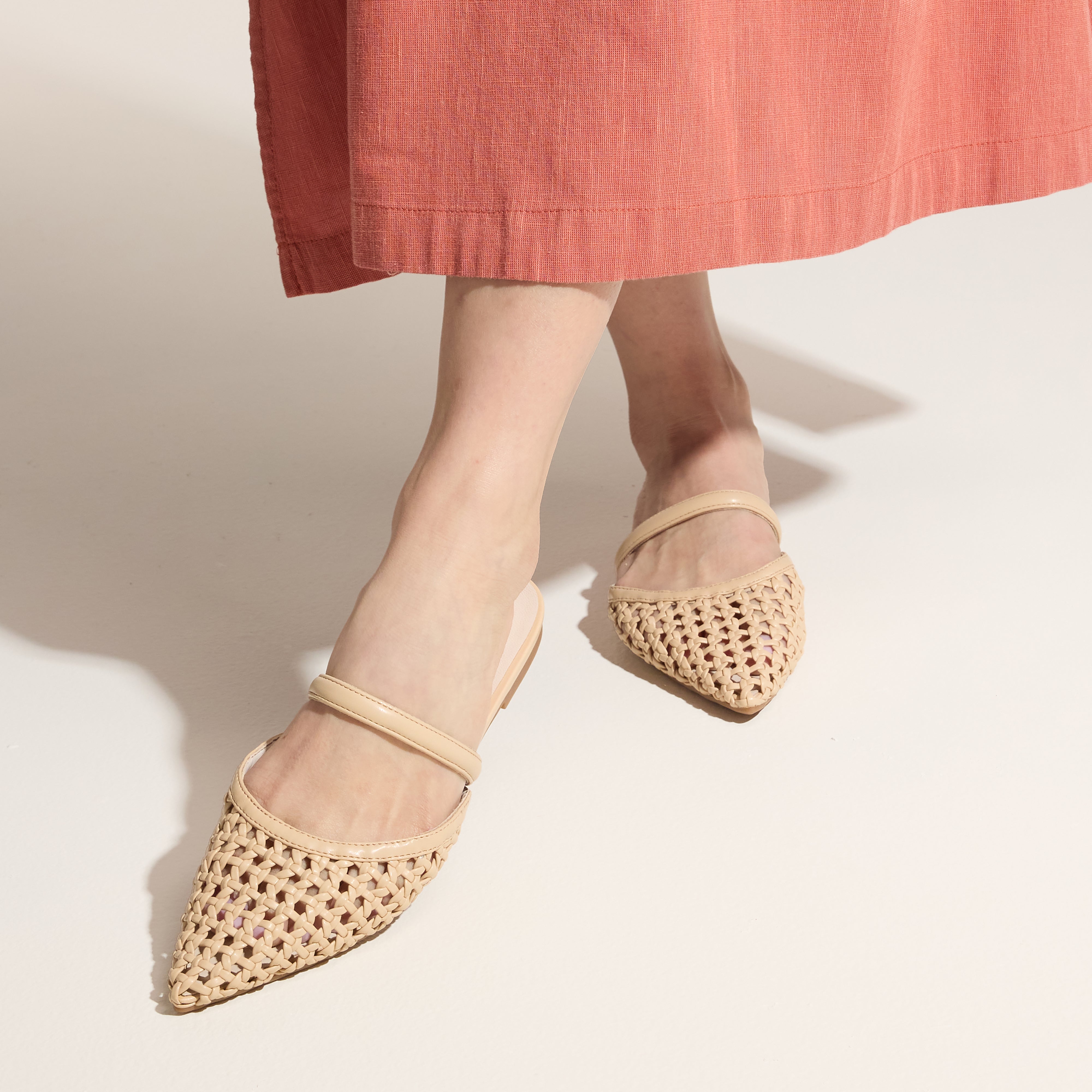 Justine Slingback in Bone Hand Woven