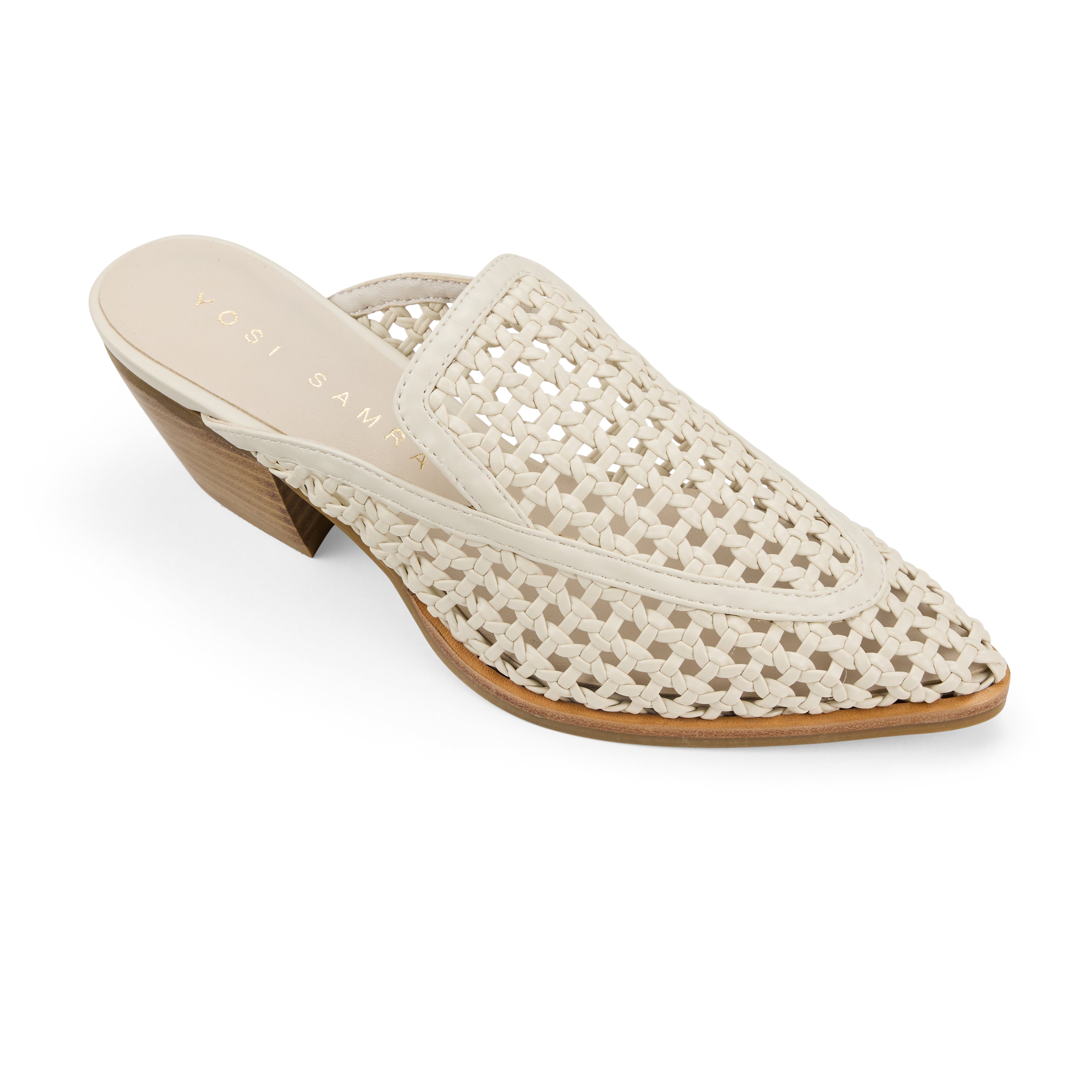 Kristen Mule in Bone Hand Woven