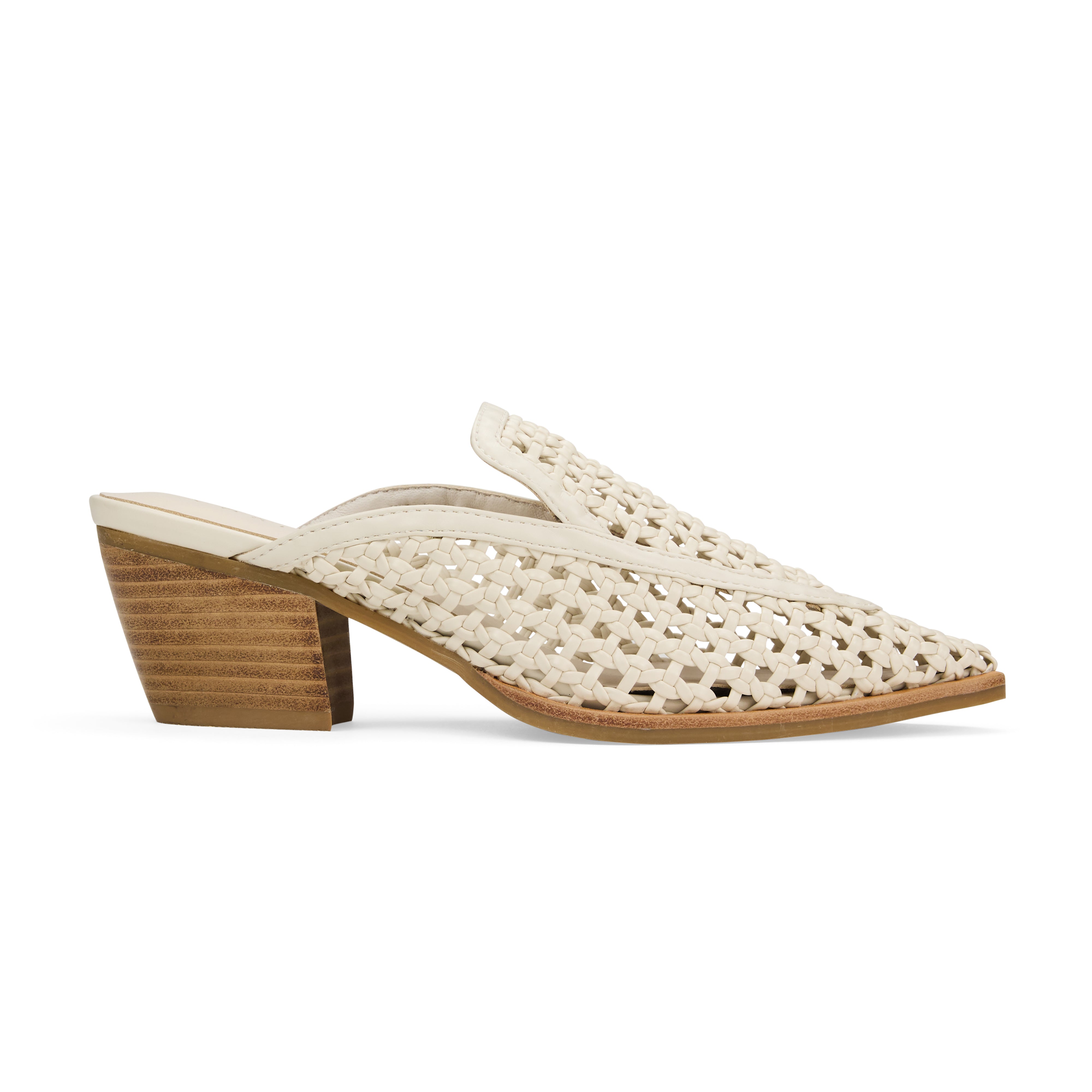 Kristen Mule in Bone Hand Woven