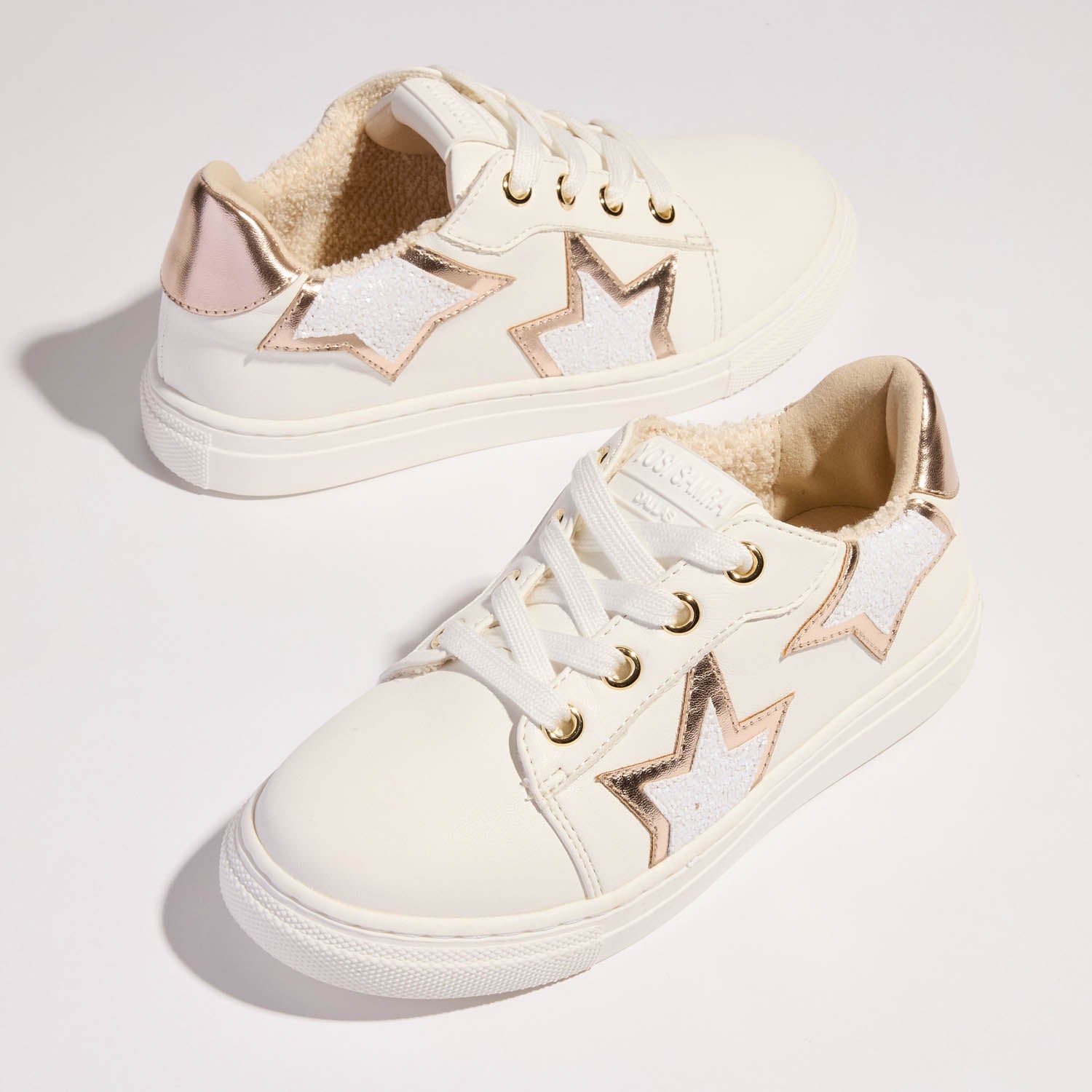 Miss Harper Sneaker in Rose Gold Glitter - Kids