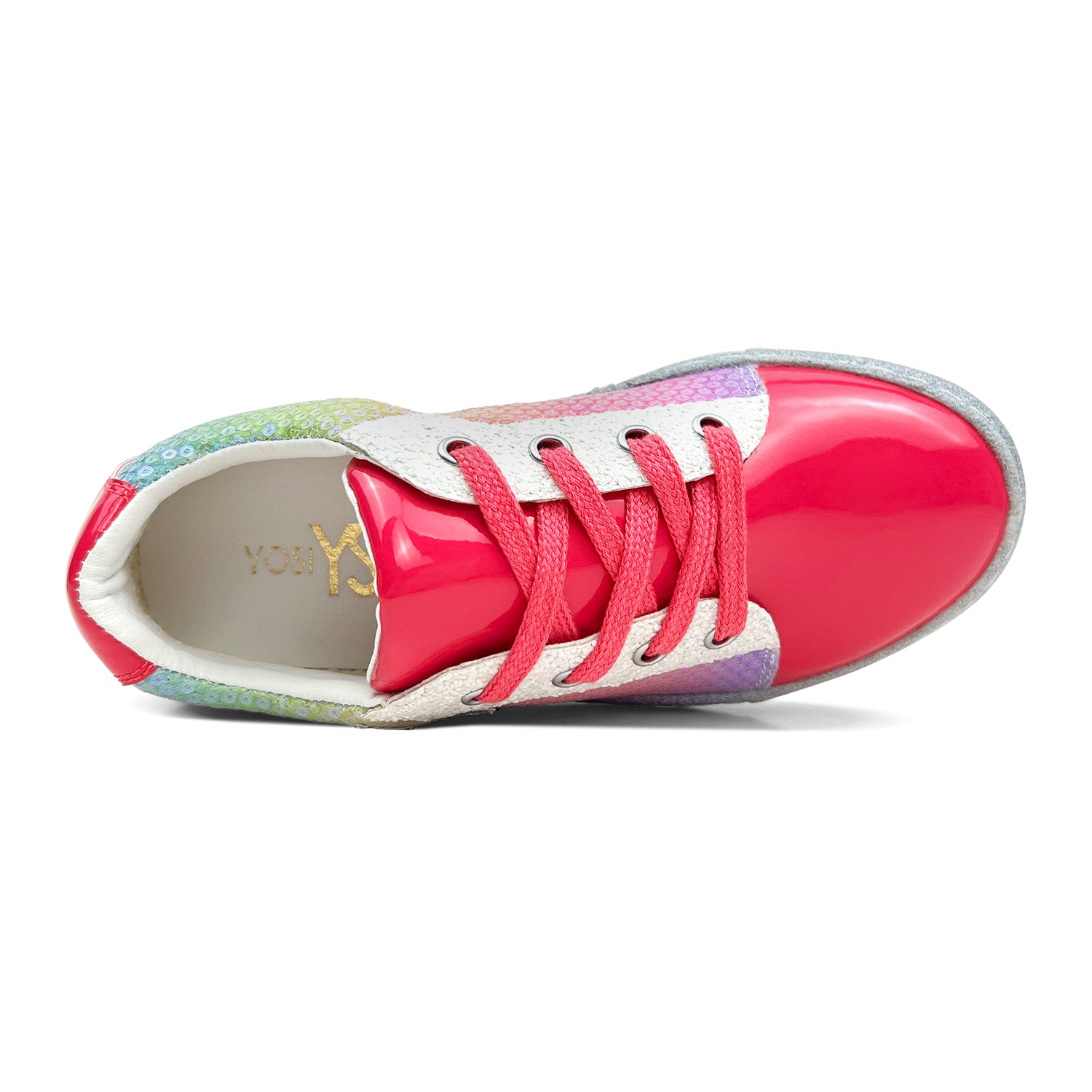 Pink sequin fashion sneakers