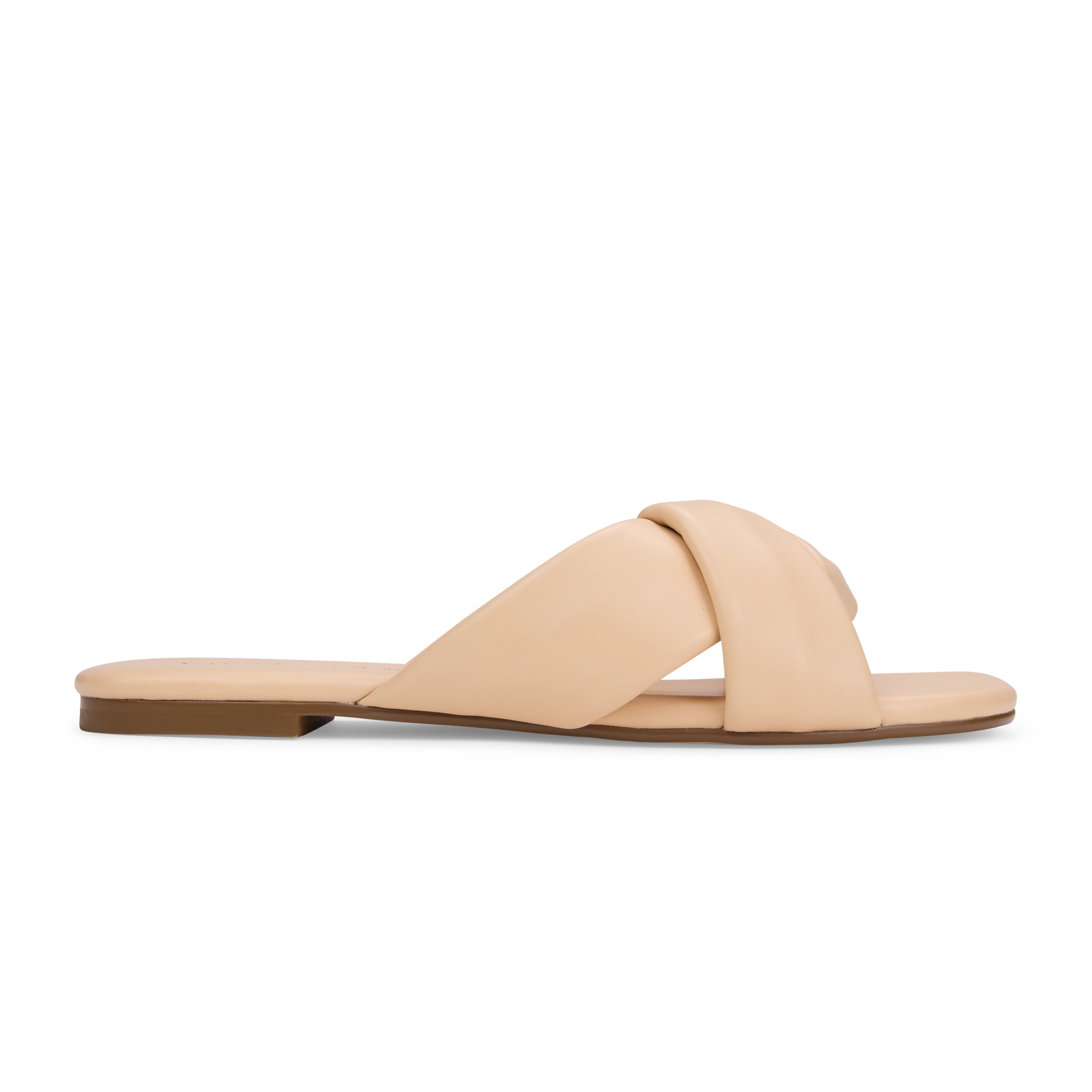 Nancy Slide in Nude Leather