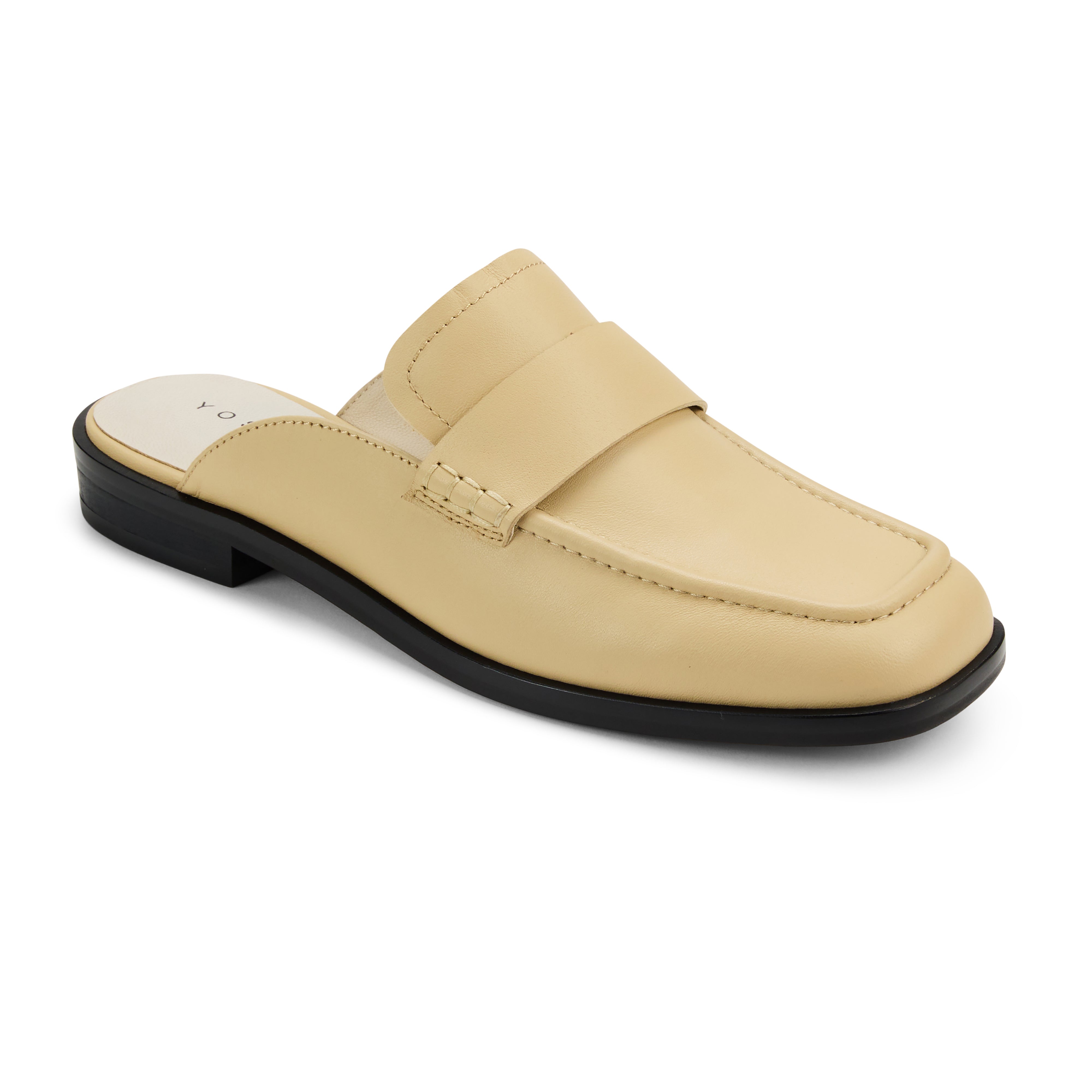 Odessa Loafer Mule in Oat Leather