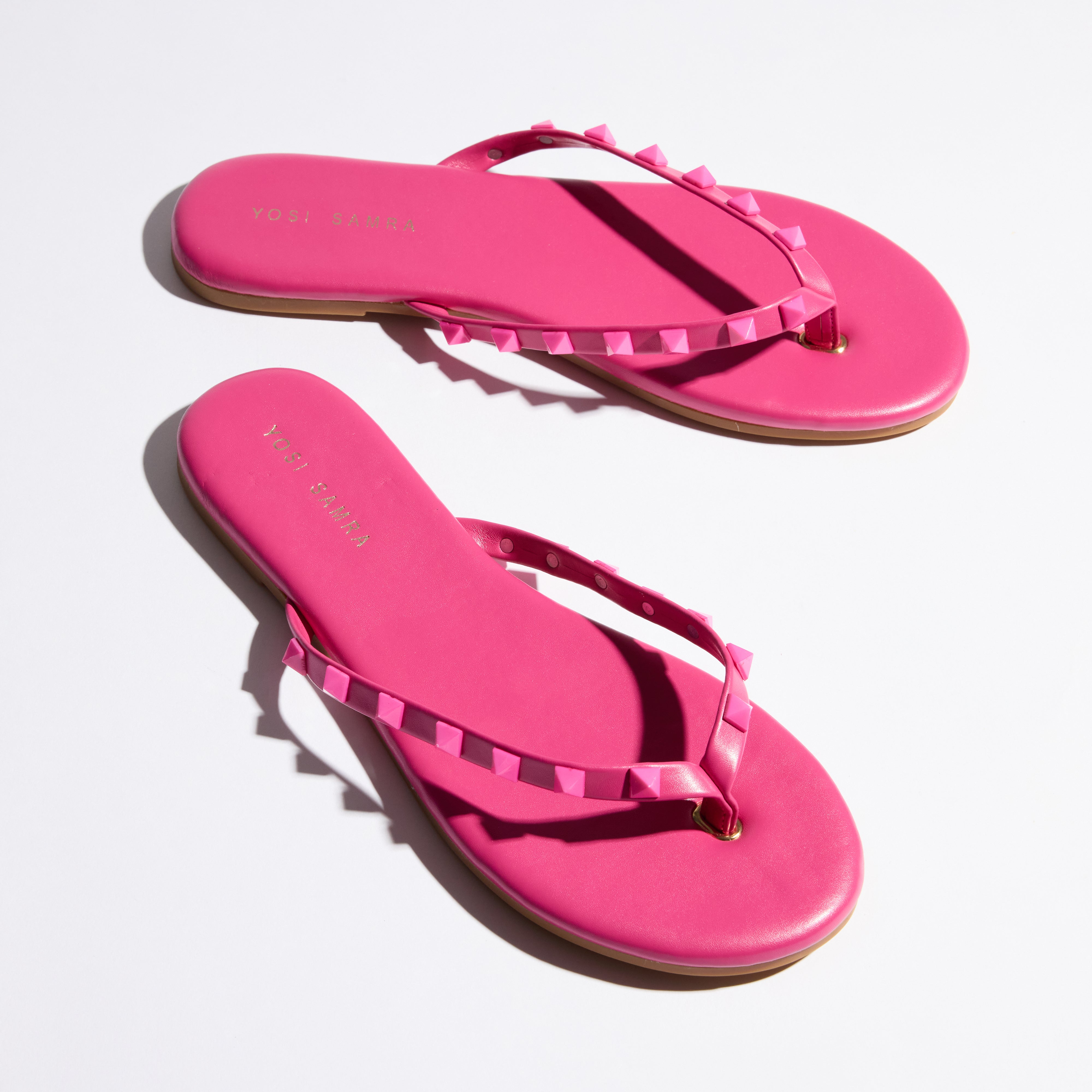 Rivington Stud Flip Flop in Fuchsia