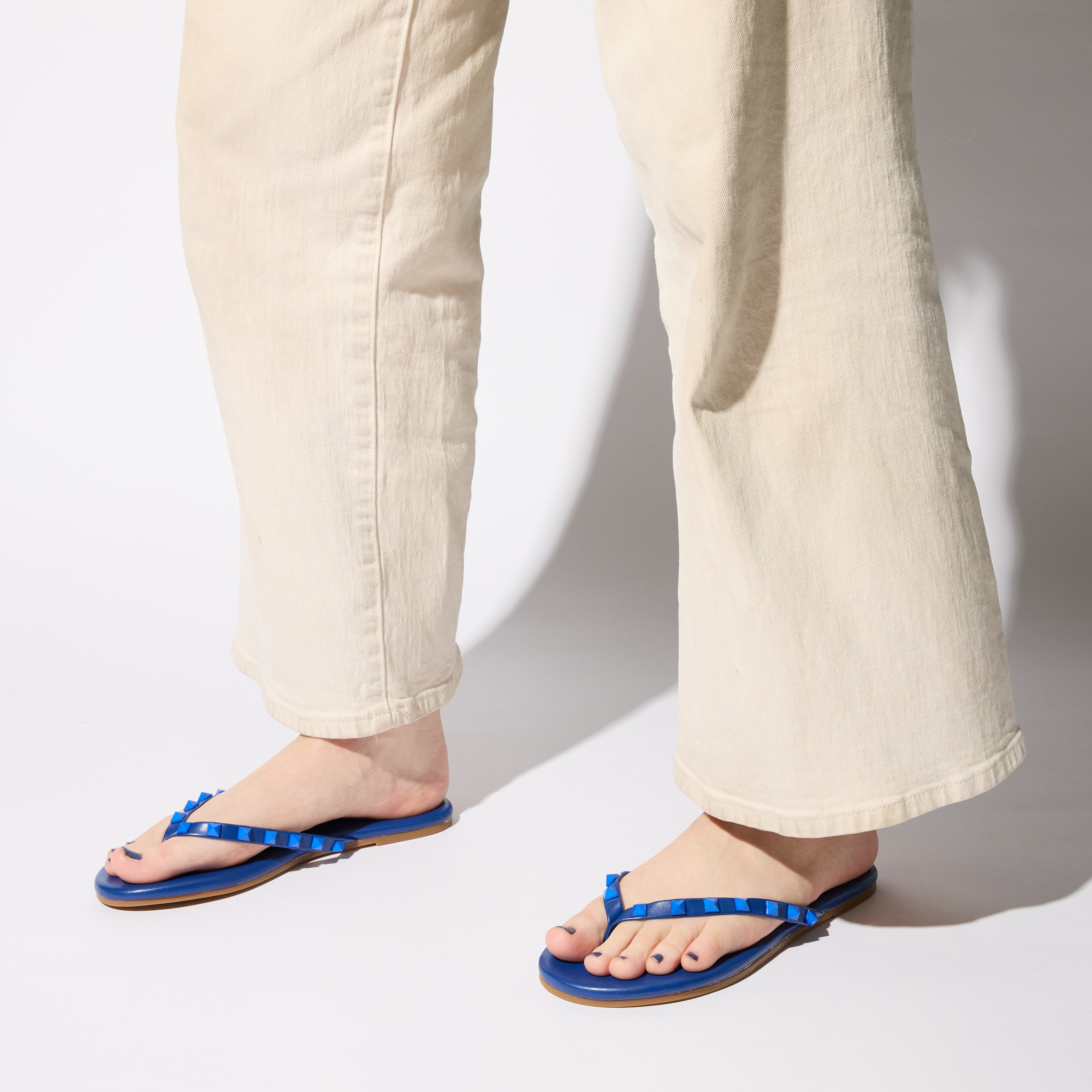 Rivington Stud Flip Flop in Cobalt