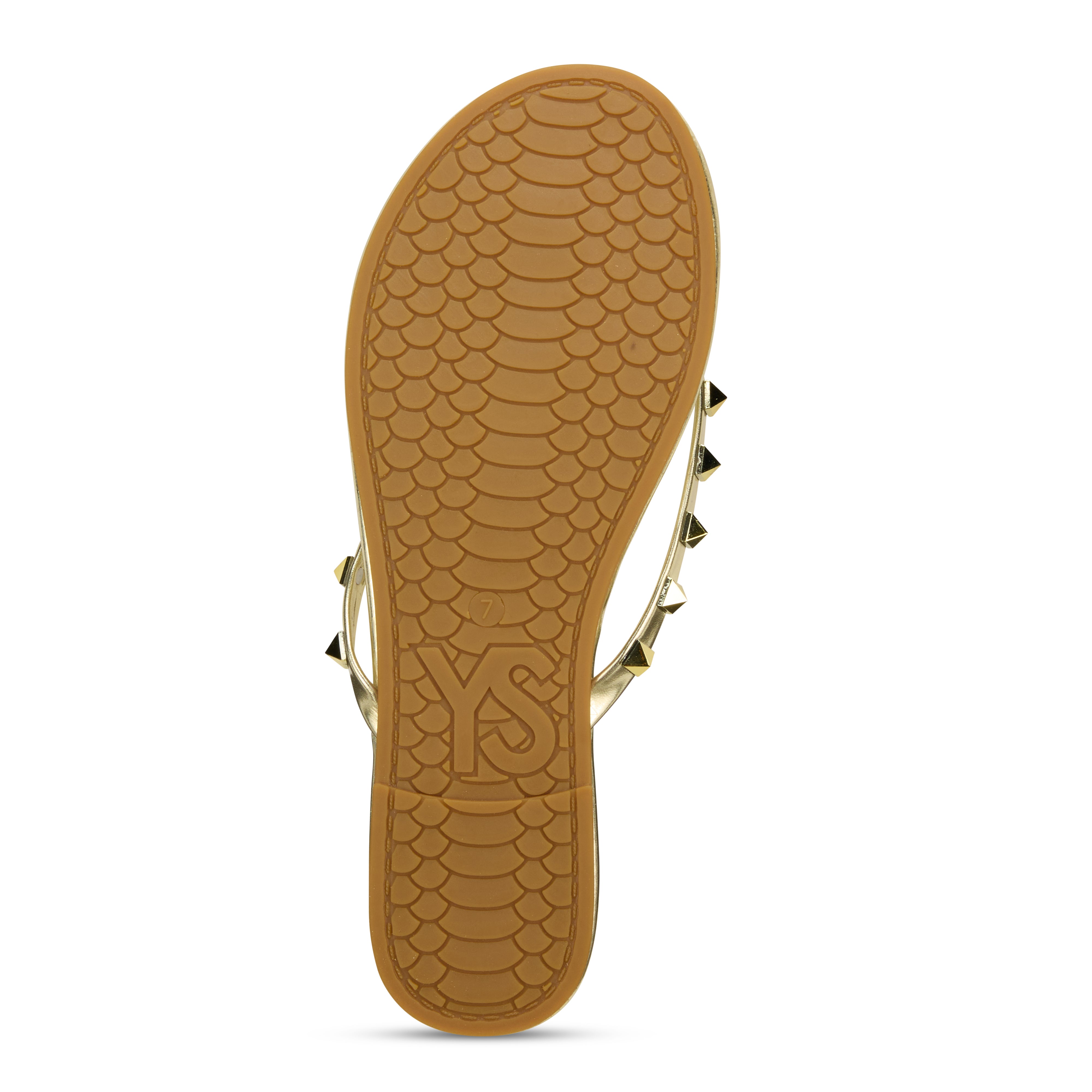 Rivington Stud Flip Flop in Gold