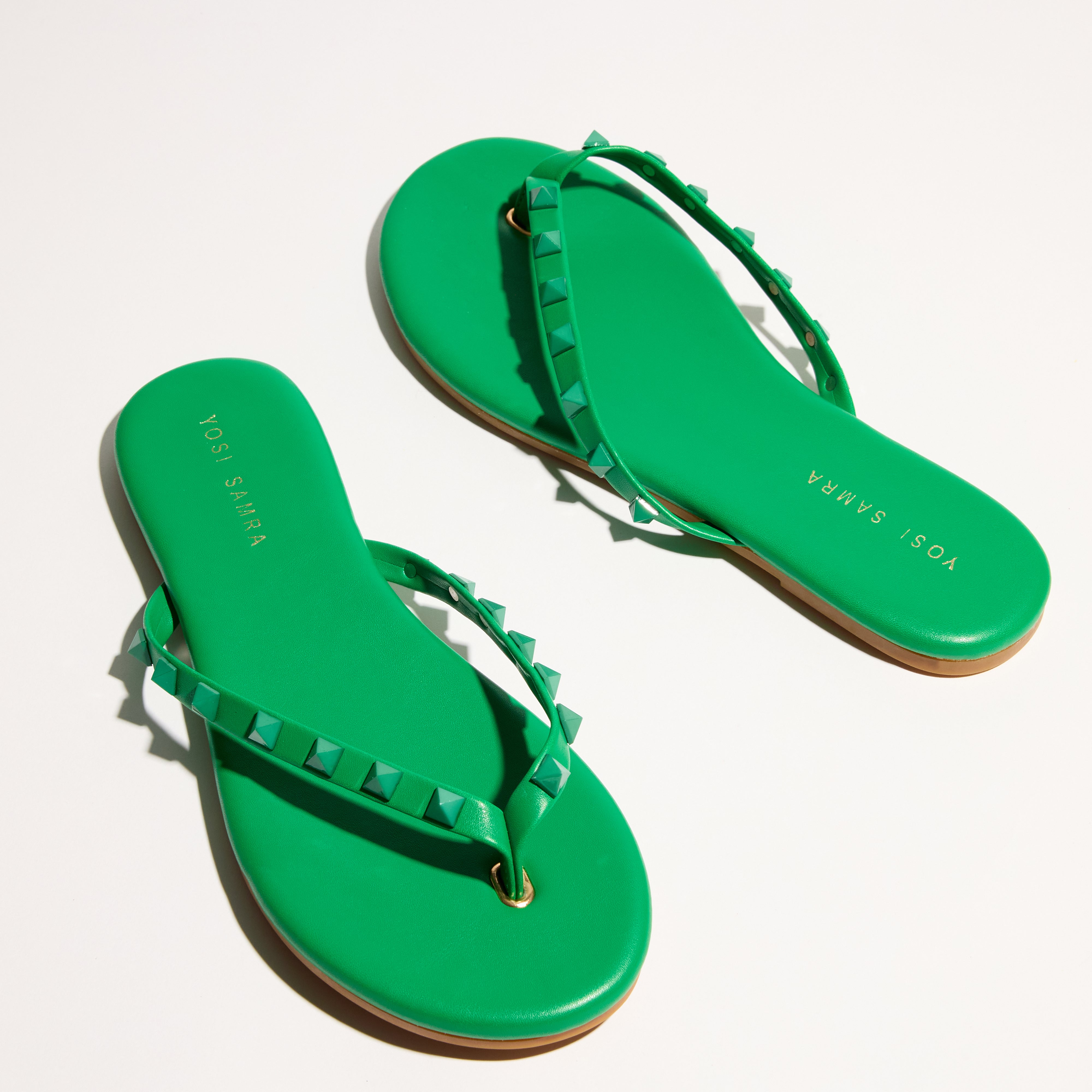 Rivington Stud Flip Flop in Green