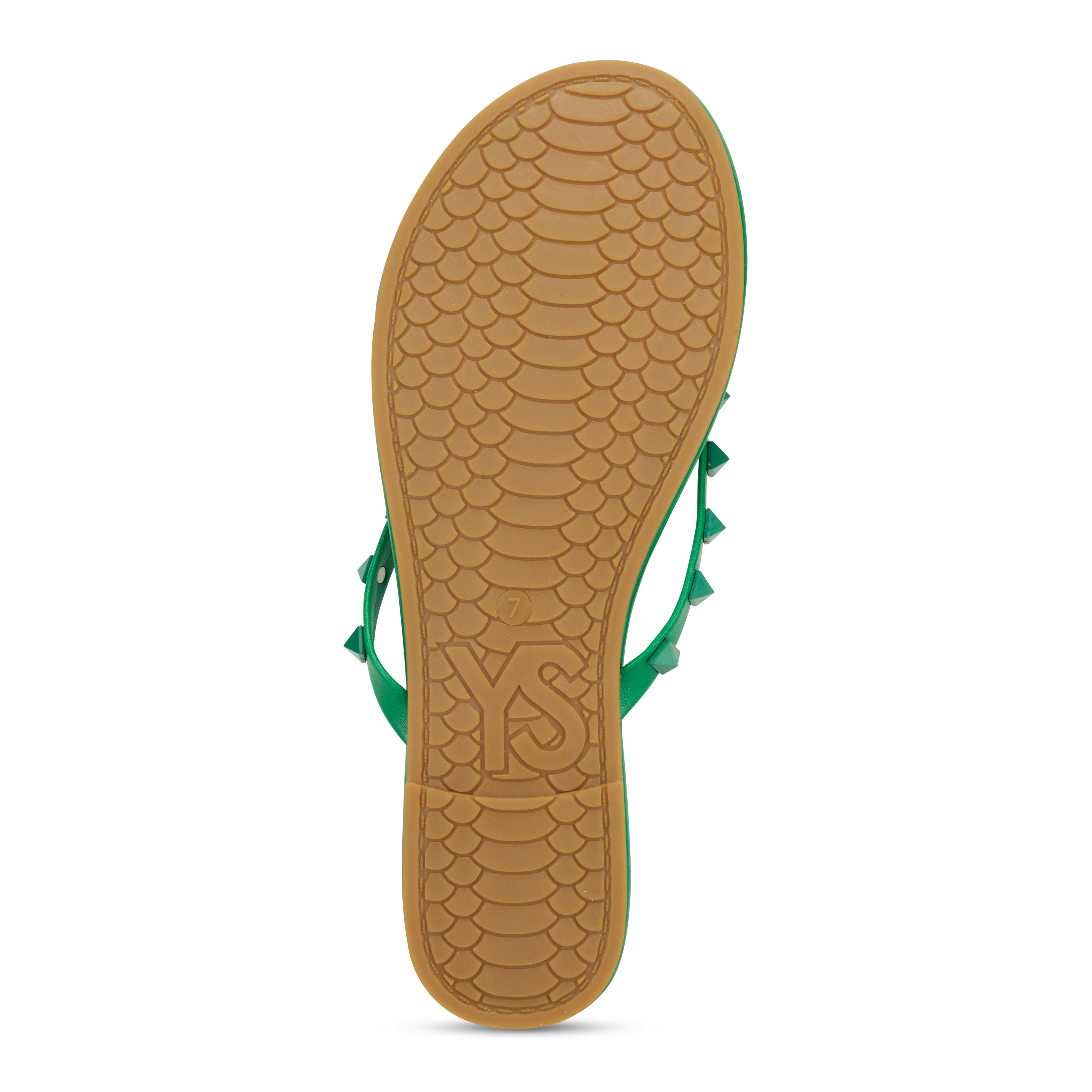 Rivington Stud Flip Flop in Green