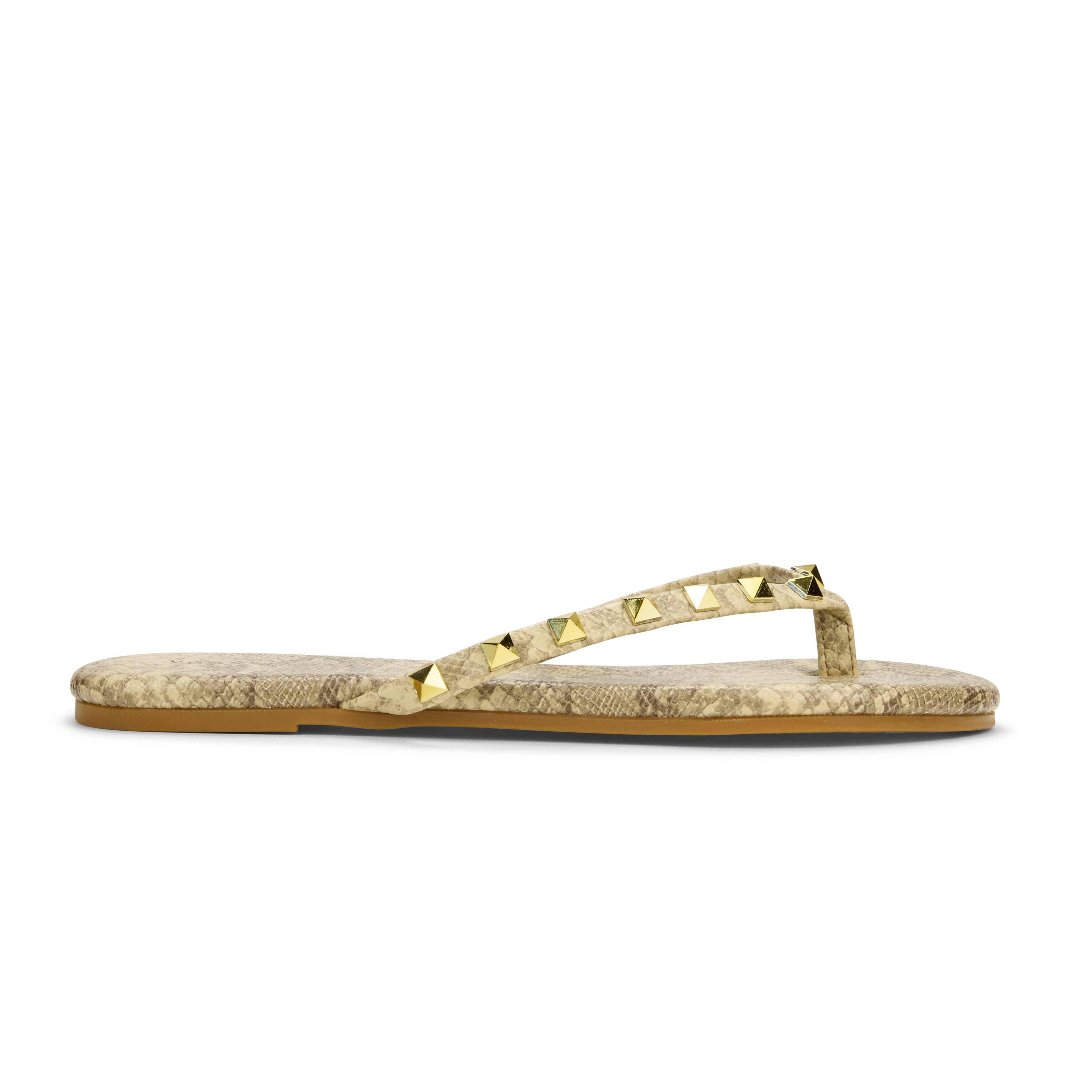 Rivington Stud Flip Flop in Snake Print