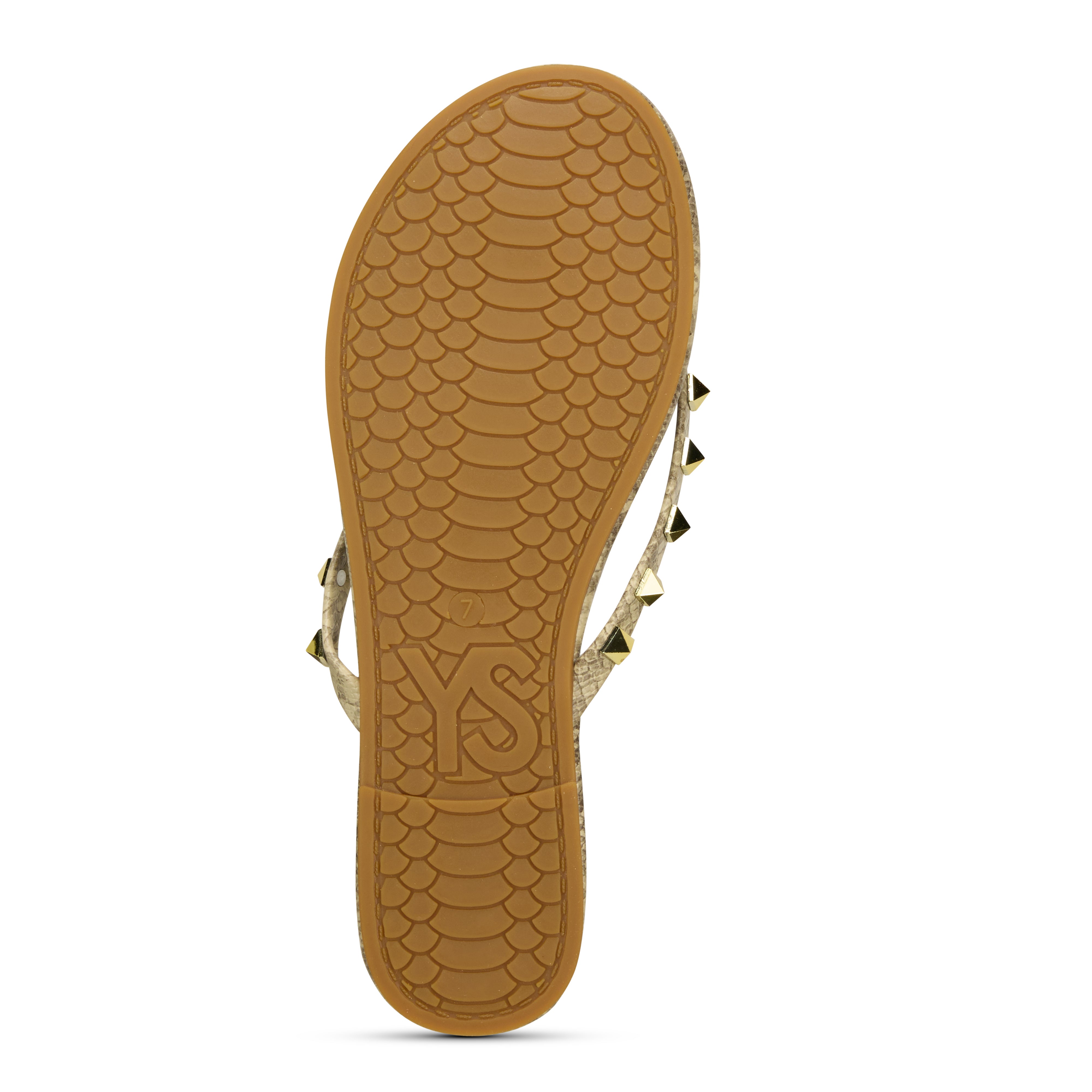 Rivington Stud Flip Flop in Snake Print