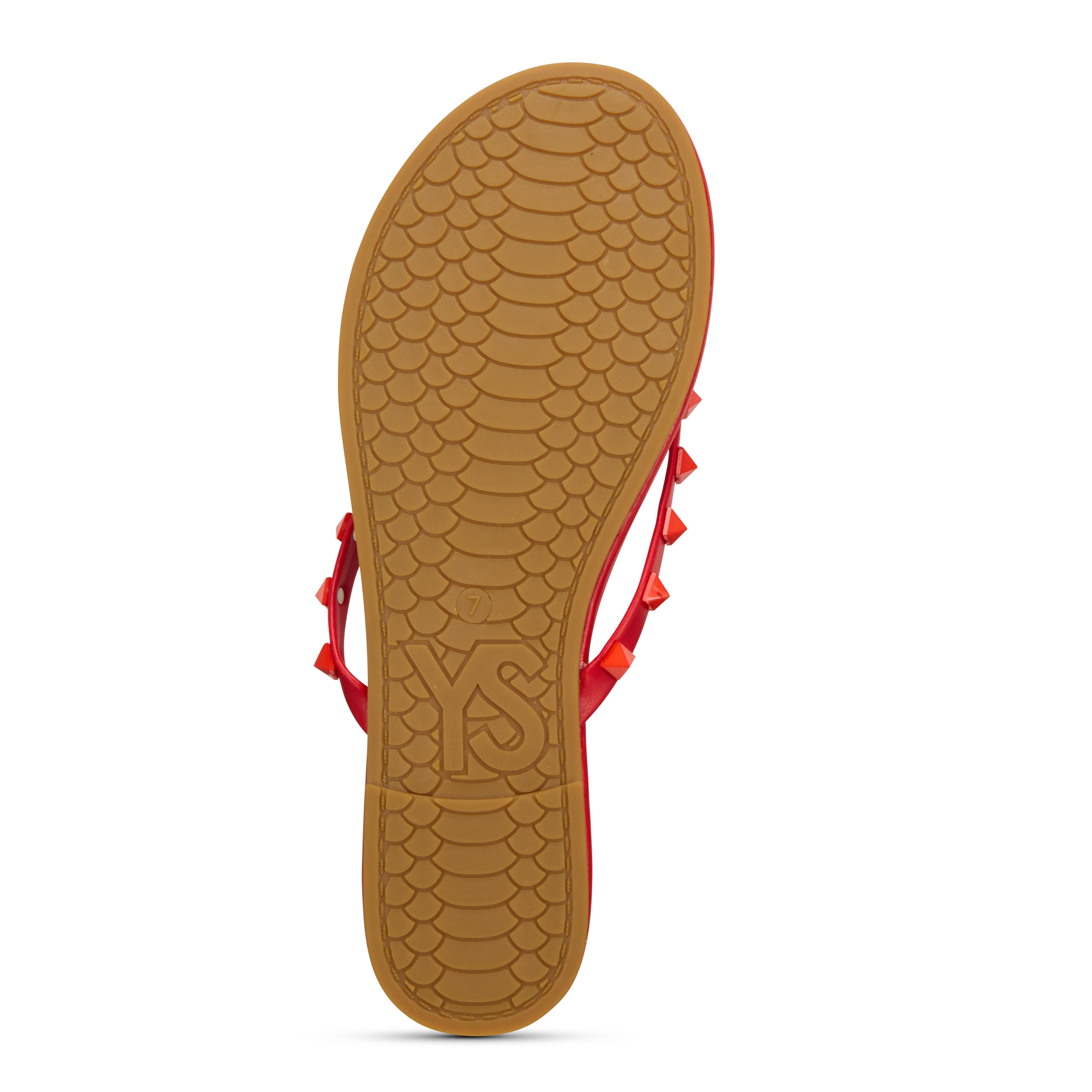 Rivington Stud Flip Flop in Red