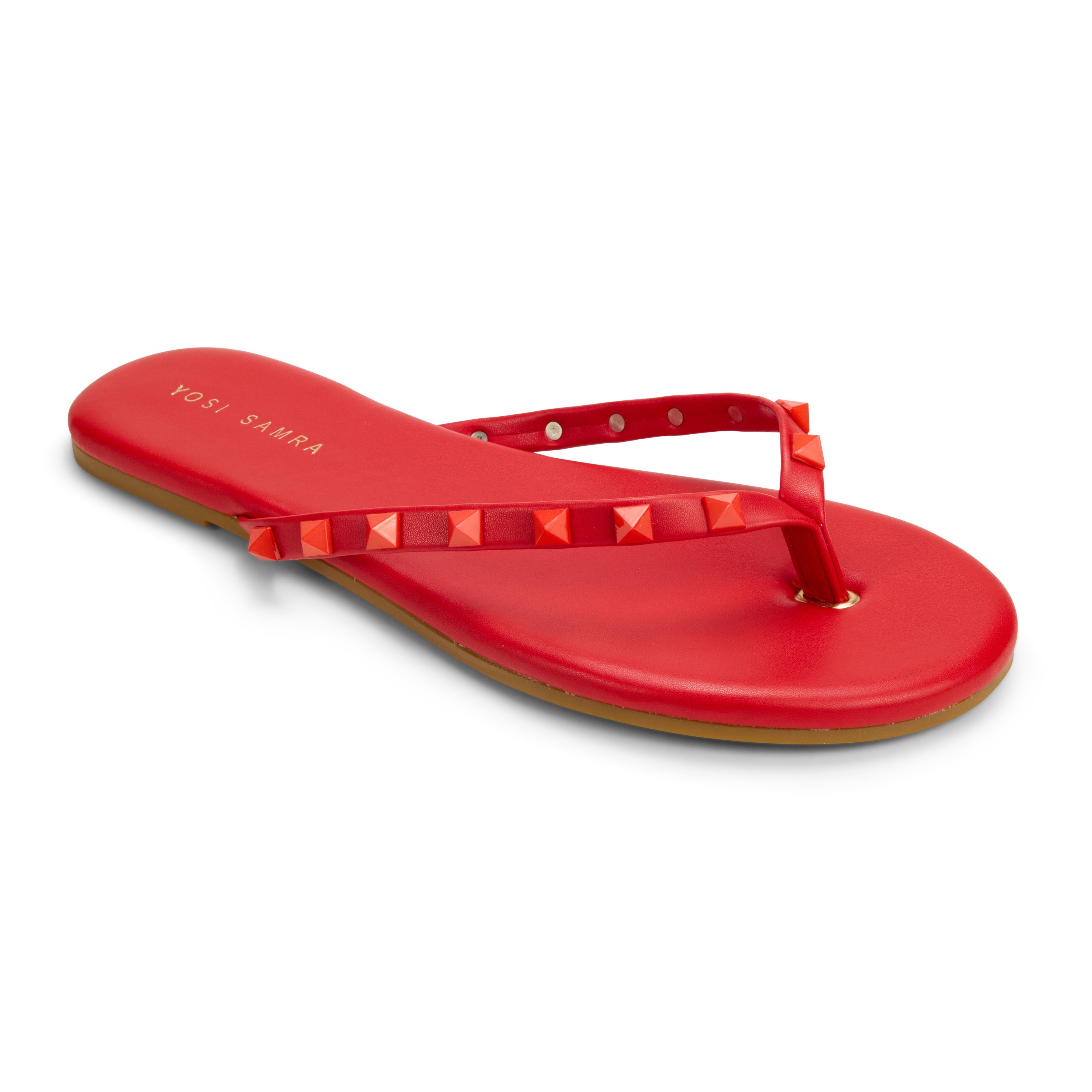 Rivington Stud Flip Flop in Red