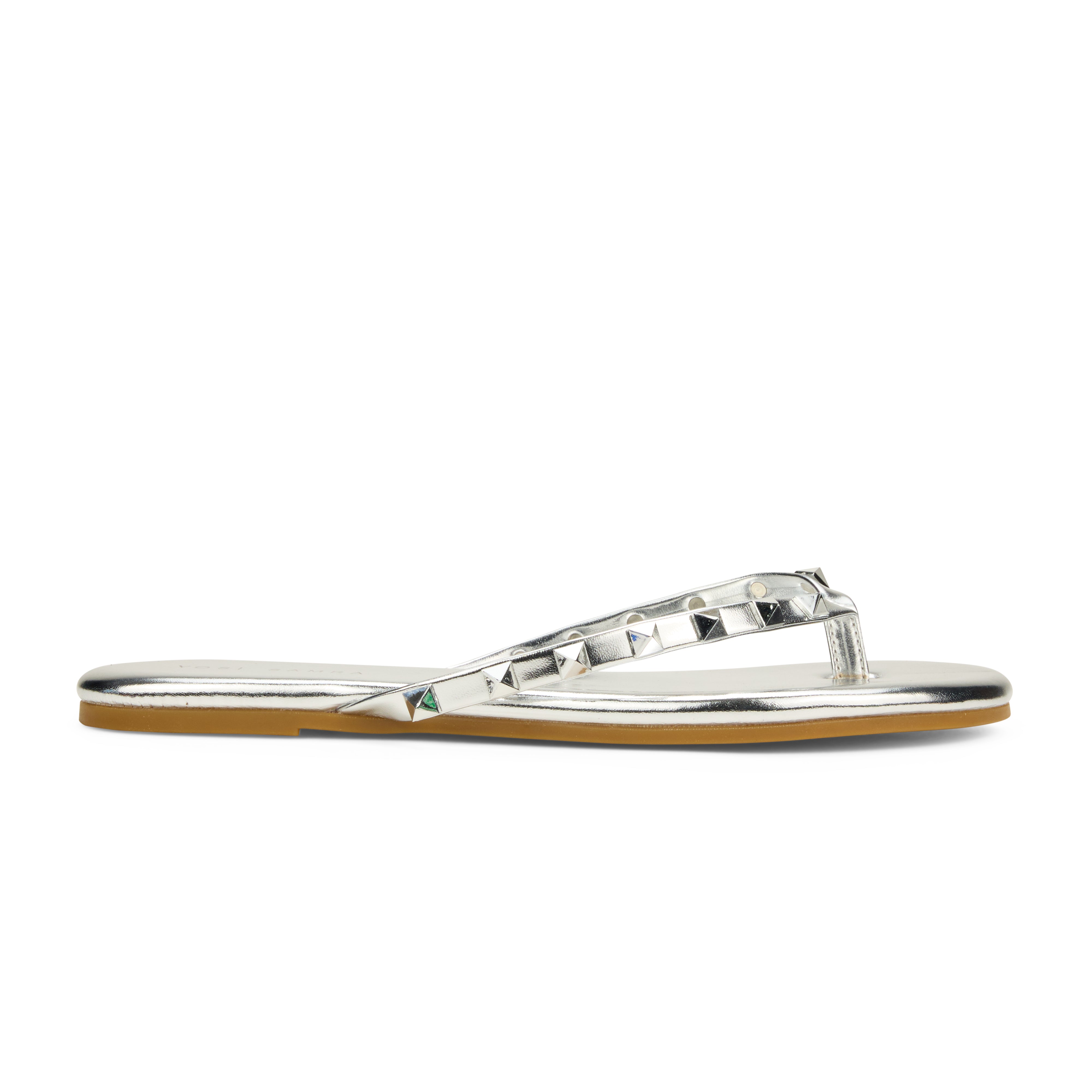 Rivington Stud Flip Flop in Silver