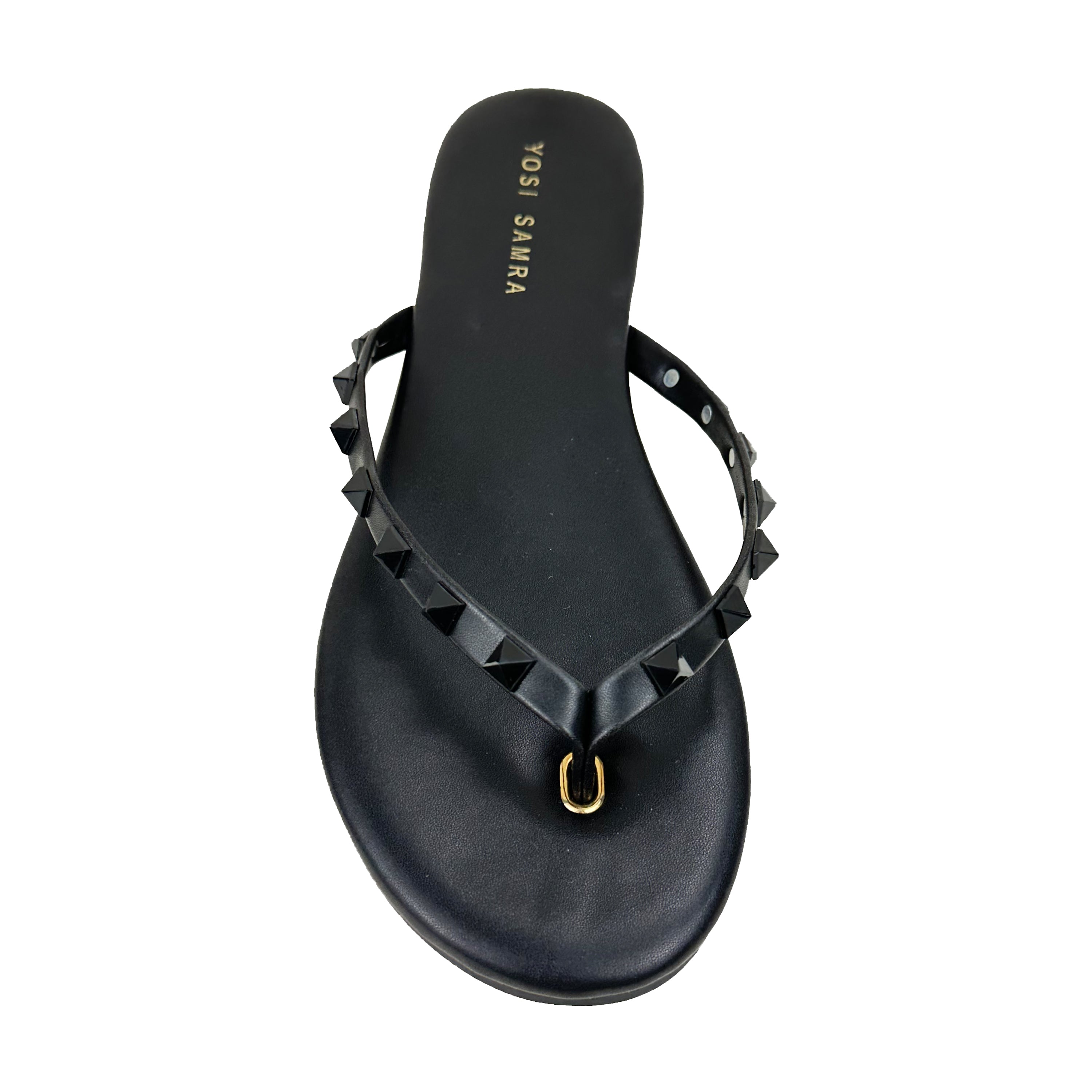 Rivington Stud Flip Flop in Black/Black