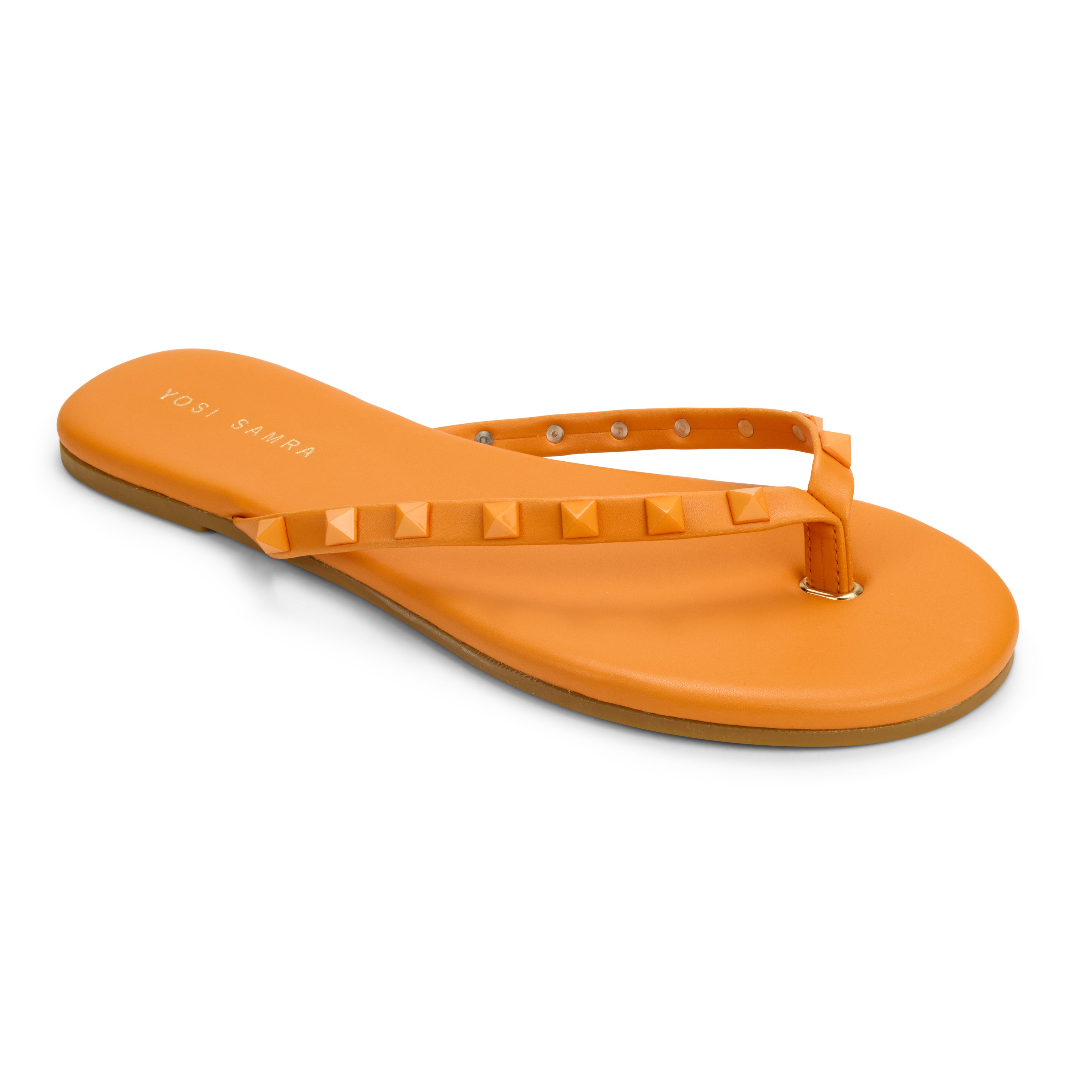 Rivington Stud Flip Flop in Tangerine