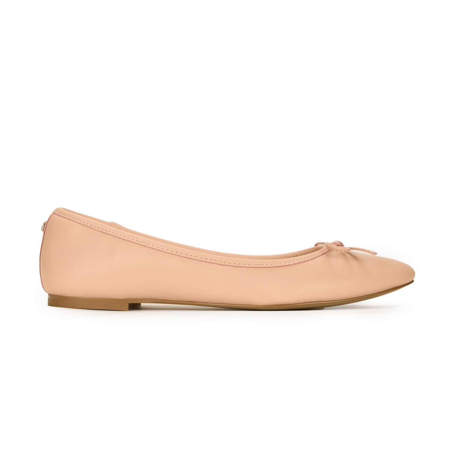 Sadie Ballet Flat in Blush Leather