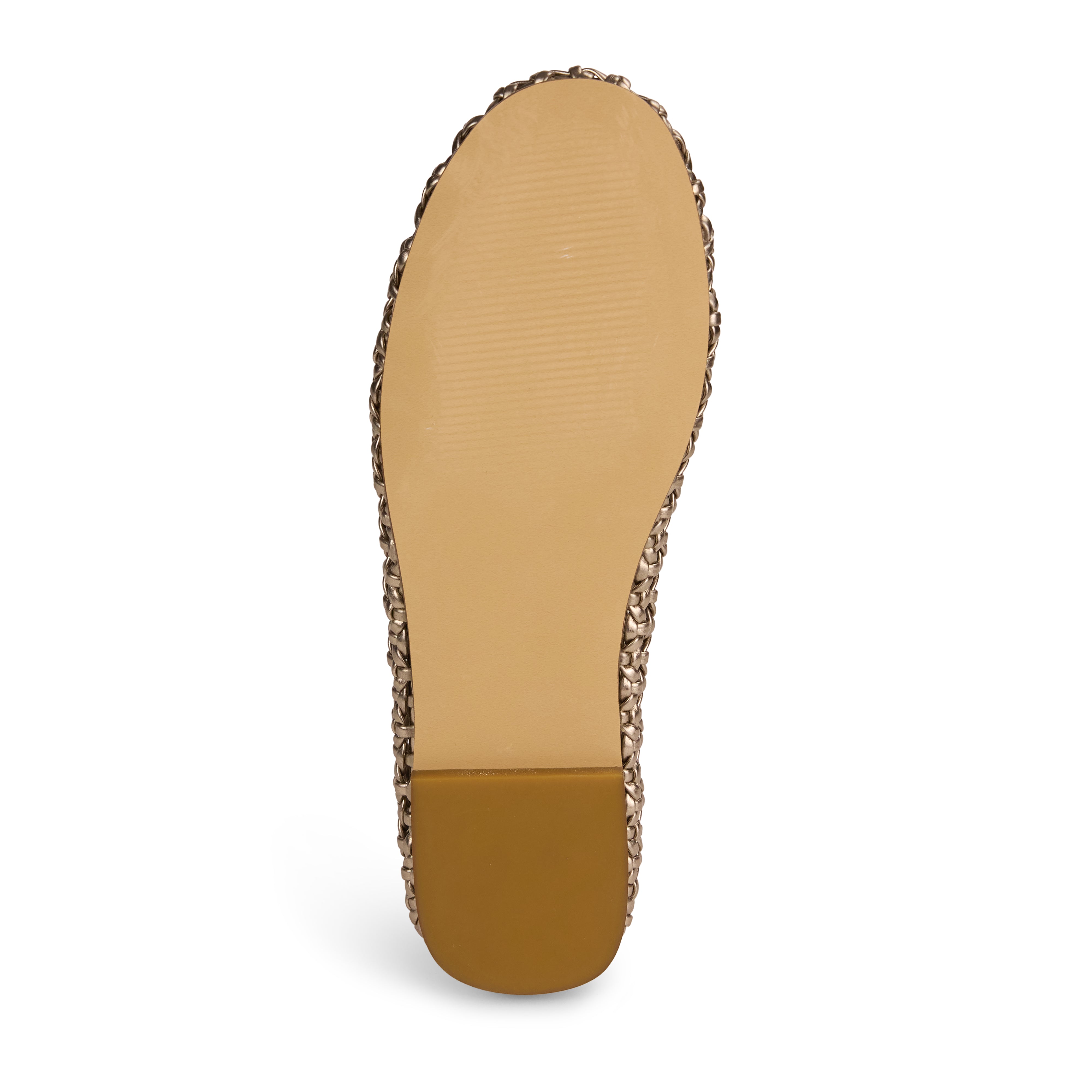 Sadie Ballet Flat in Gold Hand Woven