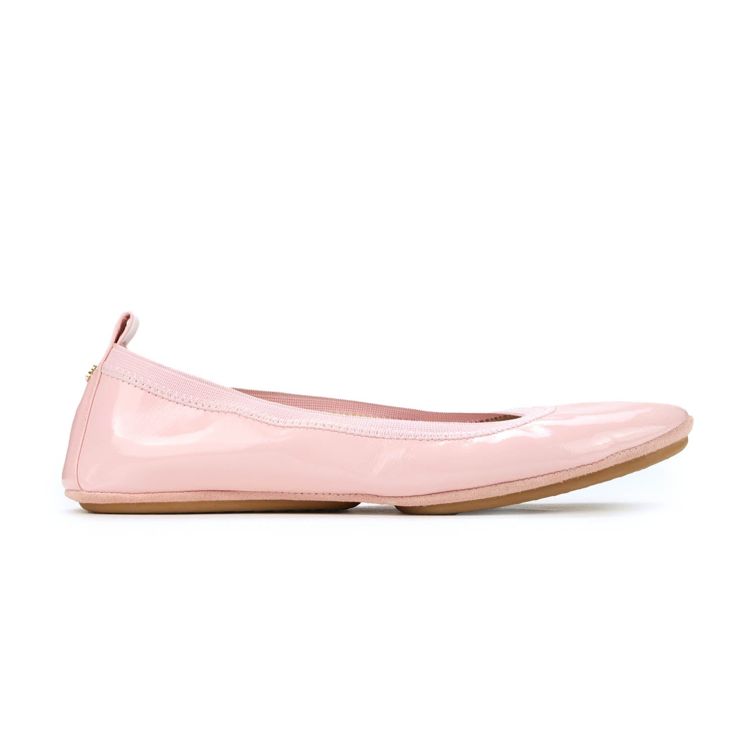 Samara Foldable Ballet Flat in Blush Patent