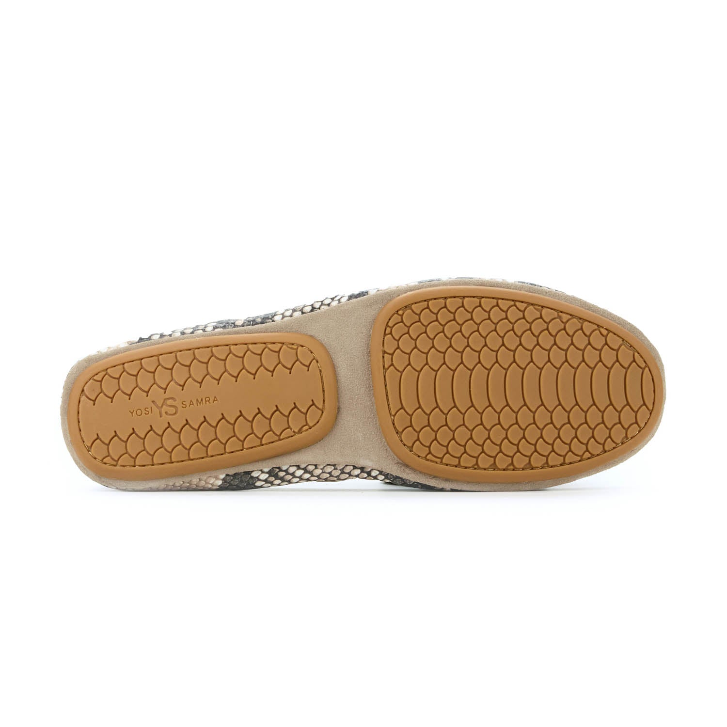 Samara Foldable Ballet Flat in Natural Python