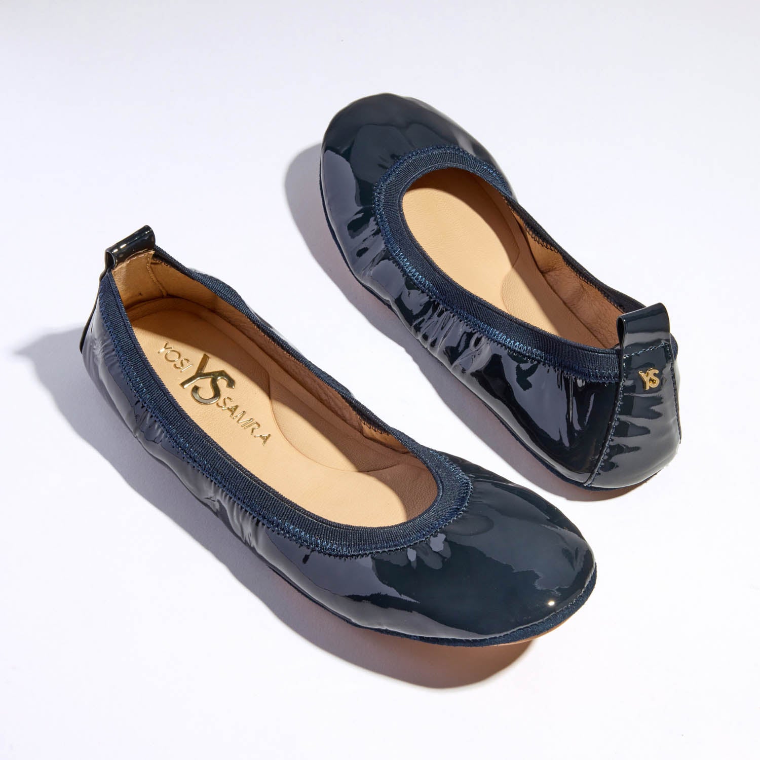 Navy blue ballet pumps best sale