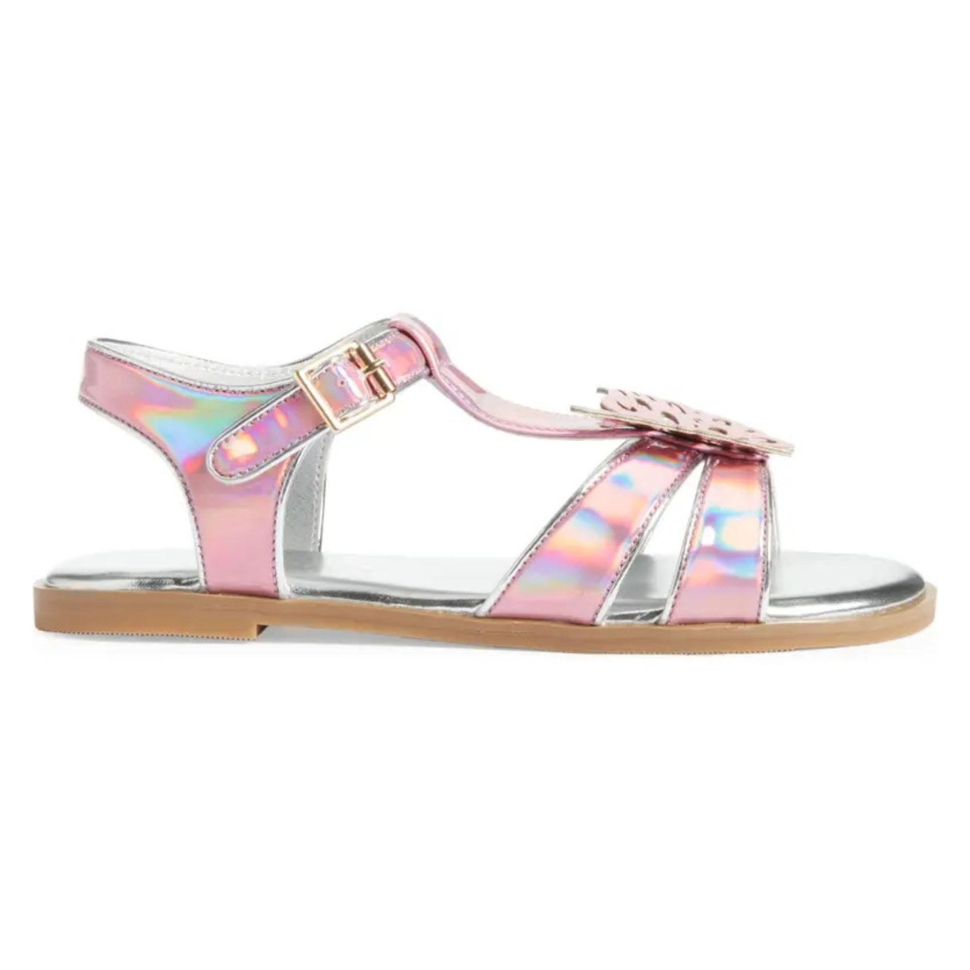 Miss Butterfly Sandal in Rainbow Iridescent - Kids