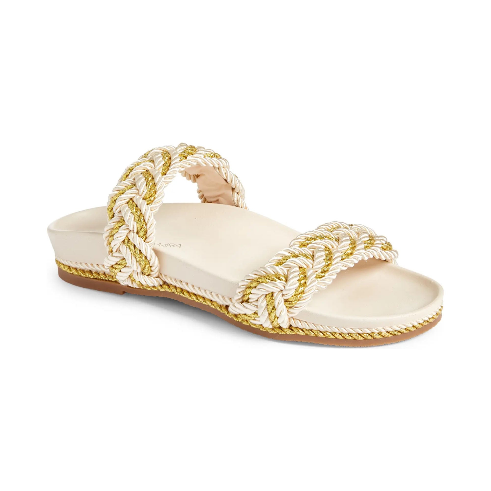 Braided shops footbed sandals