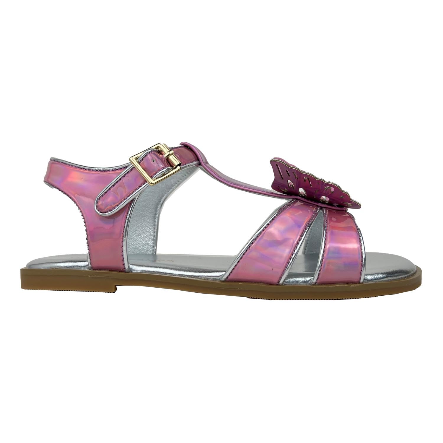 Iridescent best sale sandals rainbow