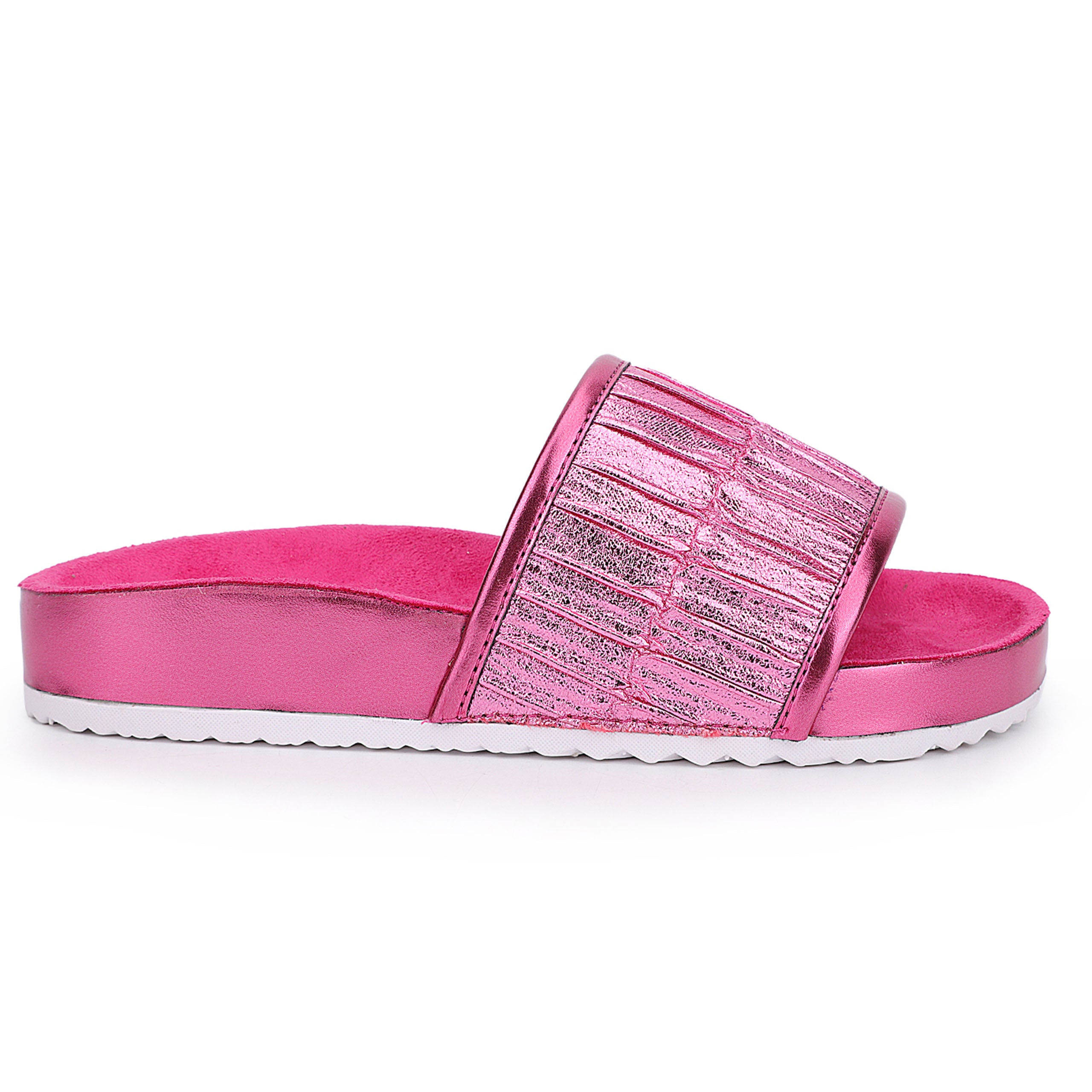 Miss Ariel Slide in Pink Metallic - Kids