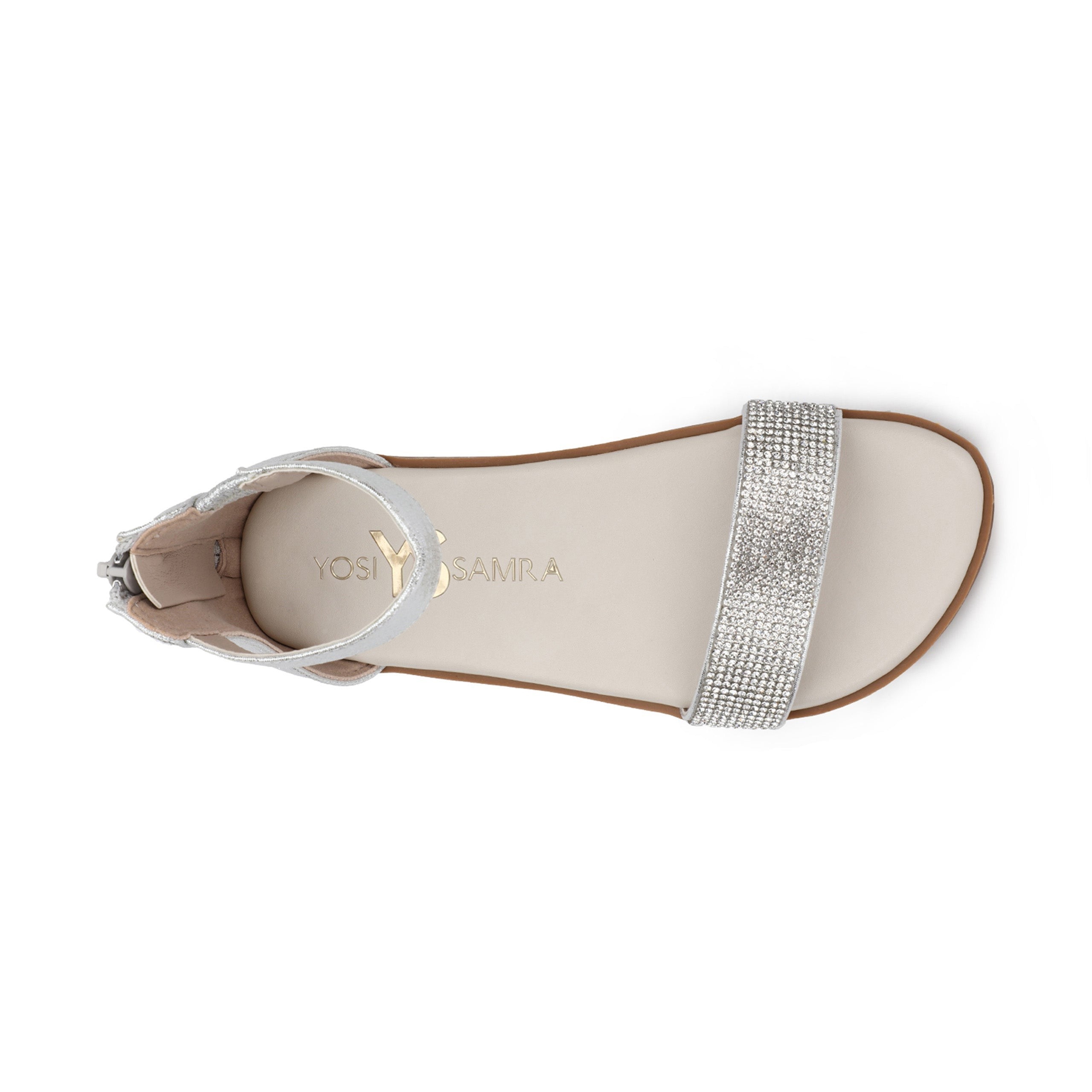 Miss Cambelle Glam Sandal in Silver - Kids