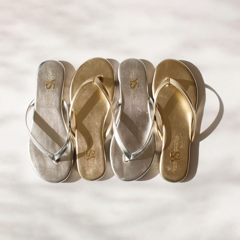 Rivington Flip Flop in Gold