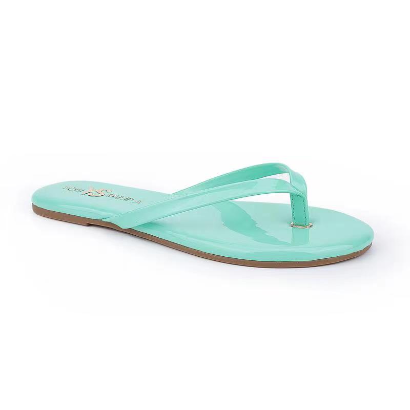 Rivington Flip Flop in Mint Patent