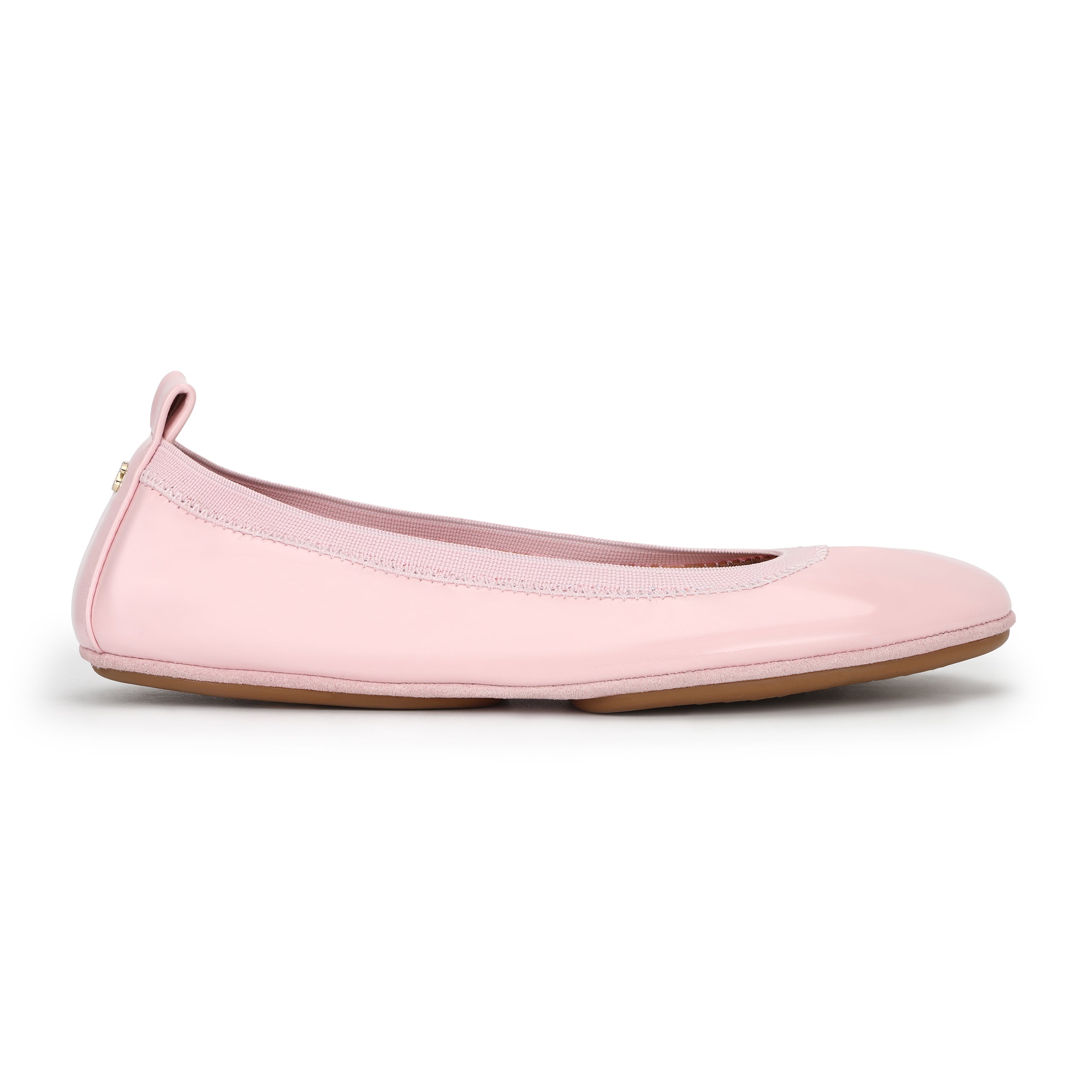 Samara Foldable Ballet Flat in Blush Patent